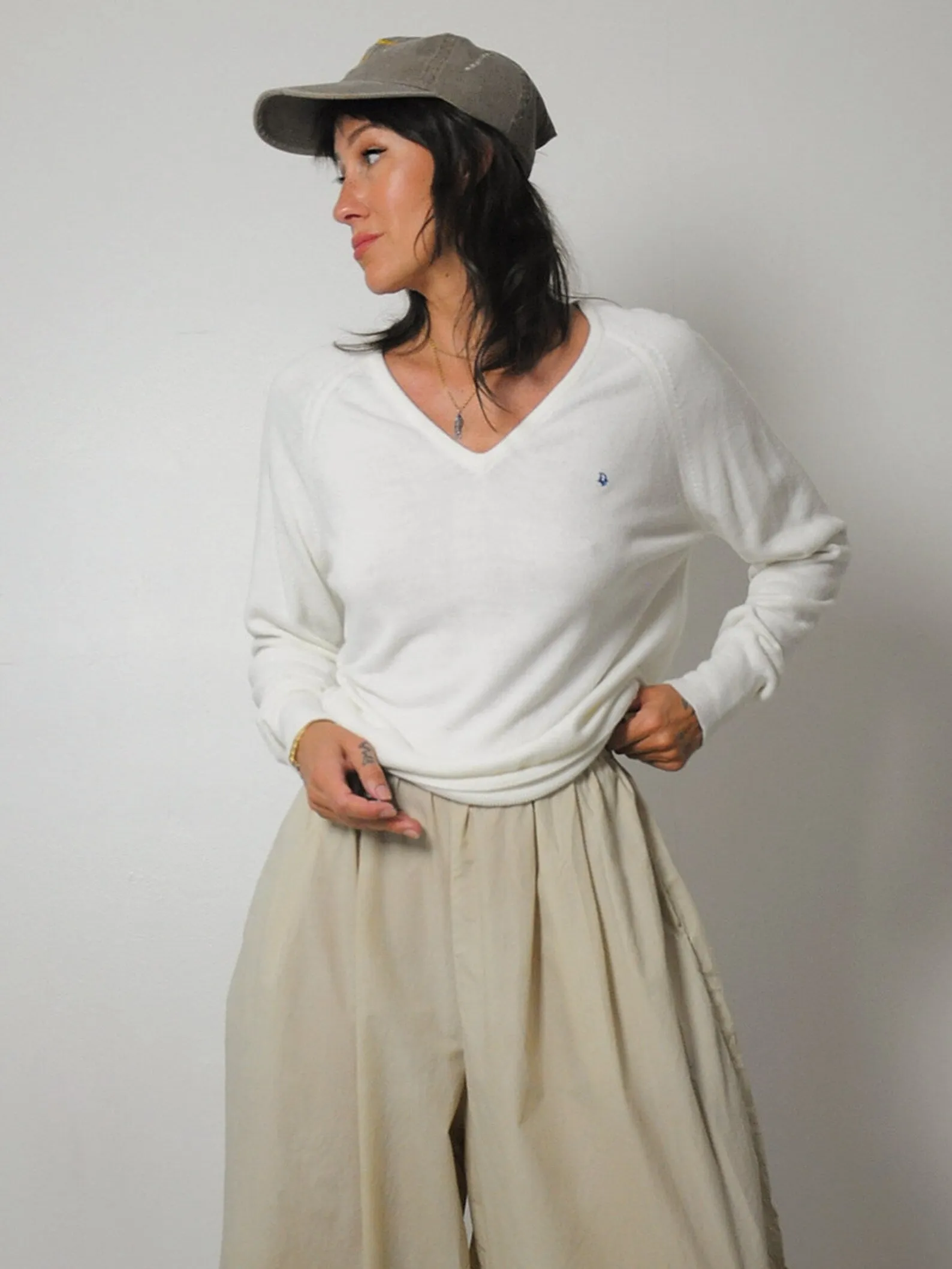 1980's Christian Dior V-neck Sweater