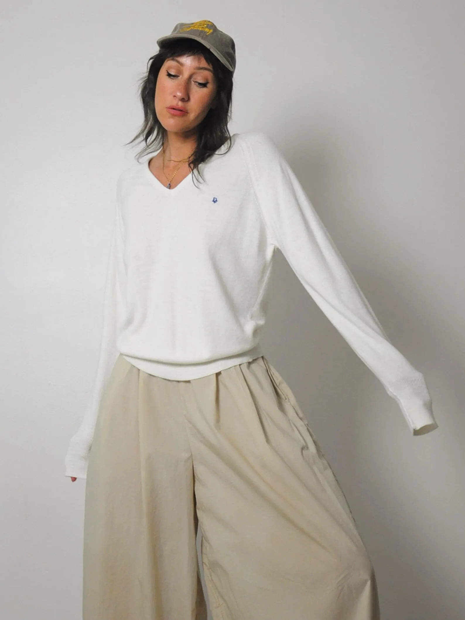 1980's Christian Dior V-neck Sweater