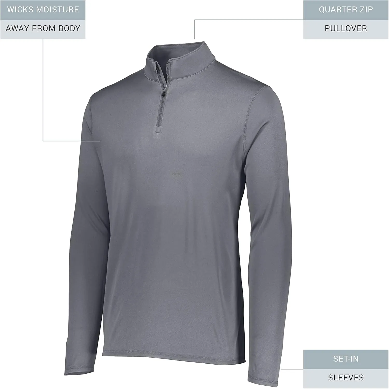 Augusta Sportswear Men's Attain Light Weight Wicking Knit 1/4 Zip Pullover - Athletic Performance and Comfort Wear