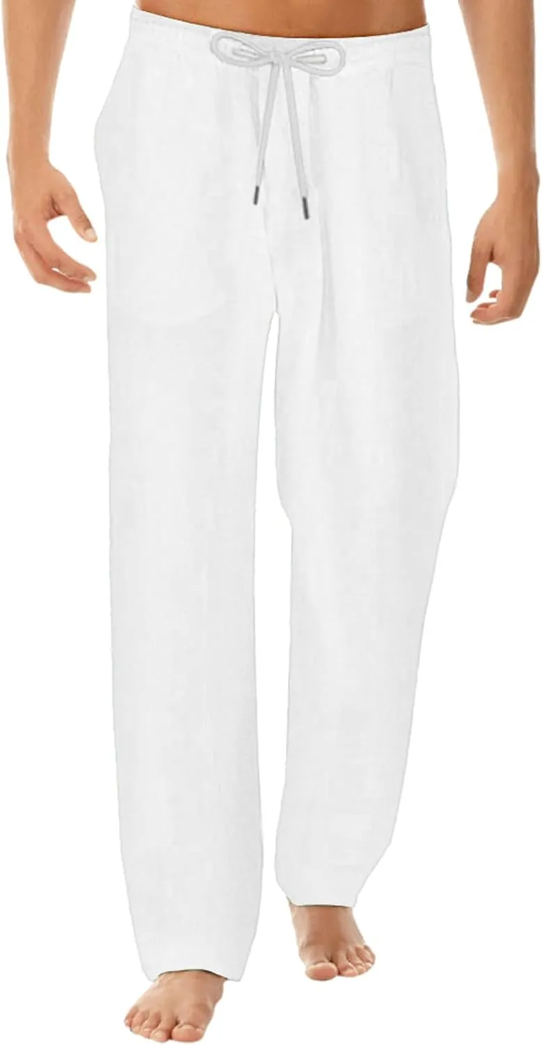 Baggy Wide Leg for Men Summer Elastic Waist Trendy Breathable Leisure Style Sport Clothes Comfy Fashion Trousers