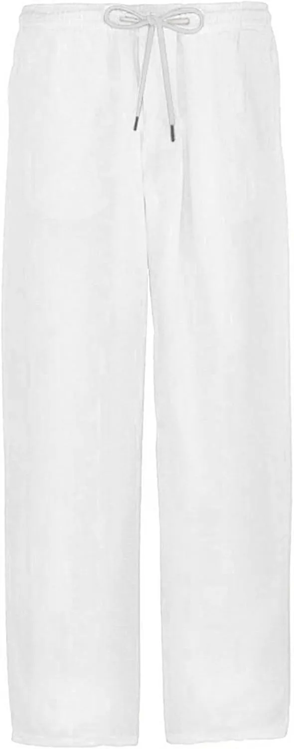 Baggy Wide Leg for Men Summer Elastic Waist Trendy Breathable Leisure Style Sport Clothes Comfy Fashion Trousers
