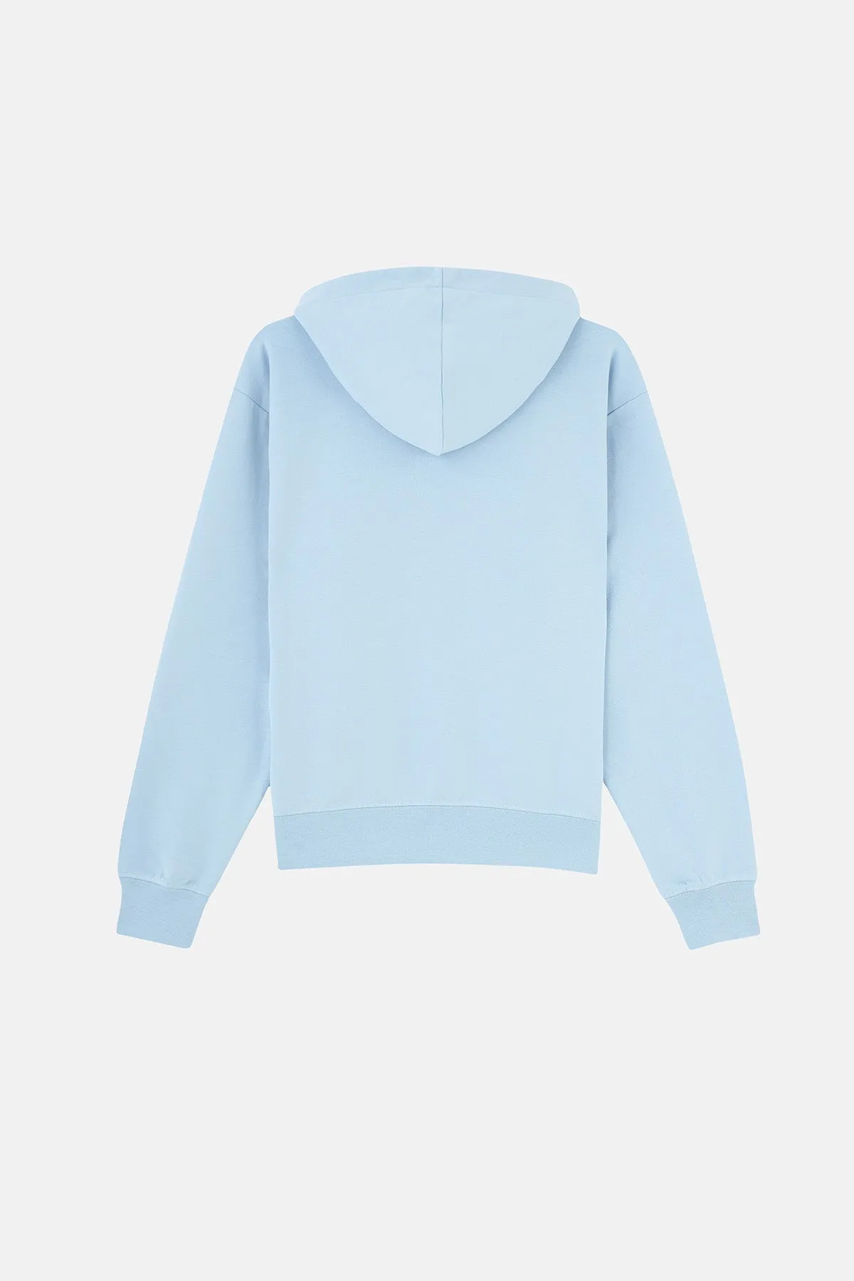 Basic Soft Fleece Hoodie - Bebek Mavisi