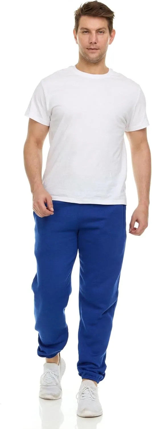 BILLIONHATS 6 Pack of Wholesale Mens Jogger Sweatpants, Homeless Shelter Donation Case, Comfy Bulk Joggers for Men