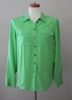 Bright Winter Pistachio Green Blouse