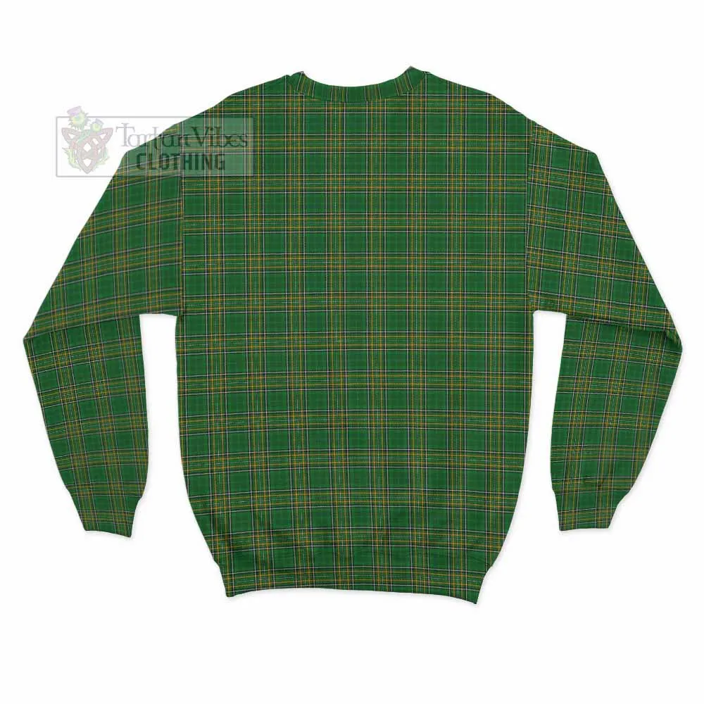 Bunbury Irish Clan Tartan Sweatshirt with Coat of Arms