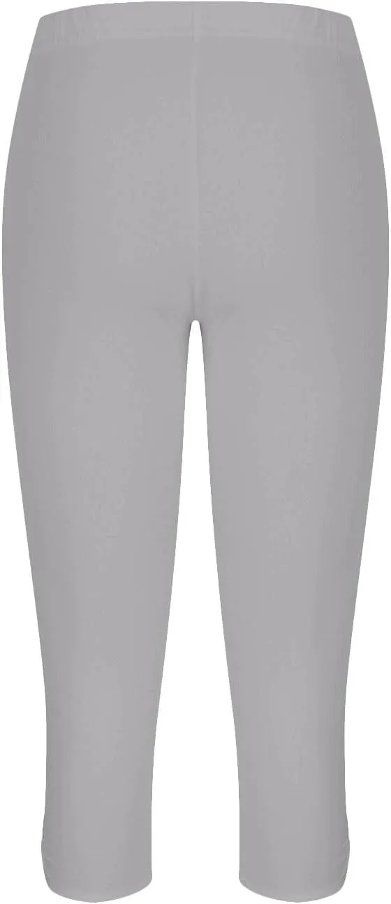 Capris Leggings for Women High Waist Cropped Pants Stretchy Workout Running Athletic Leggings with Pockets
