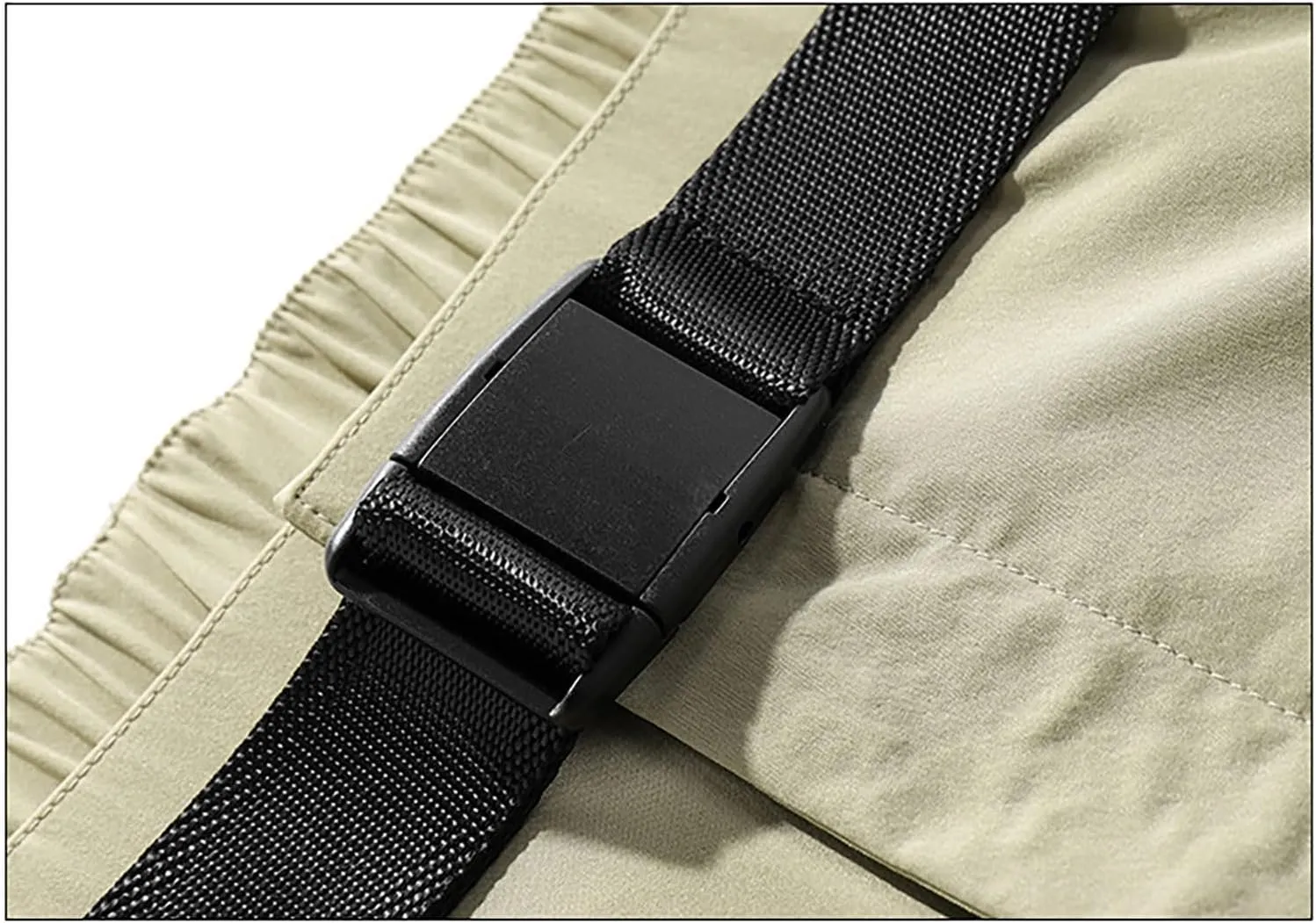 Cargo Pants for Men Wide Leg Pockets Elastic Waist Slim Legs Breathable Loose Sport Clothes Comfy Fashion Trousers
