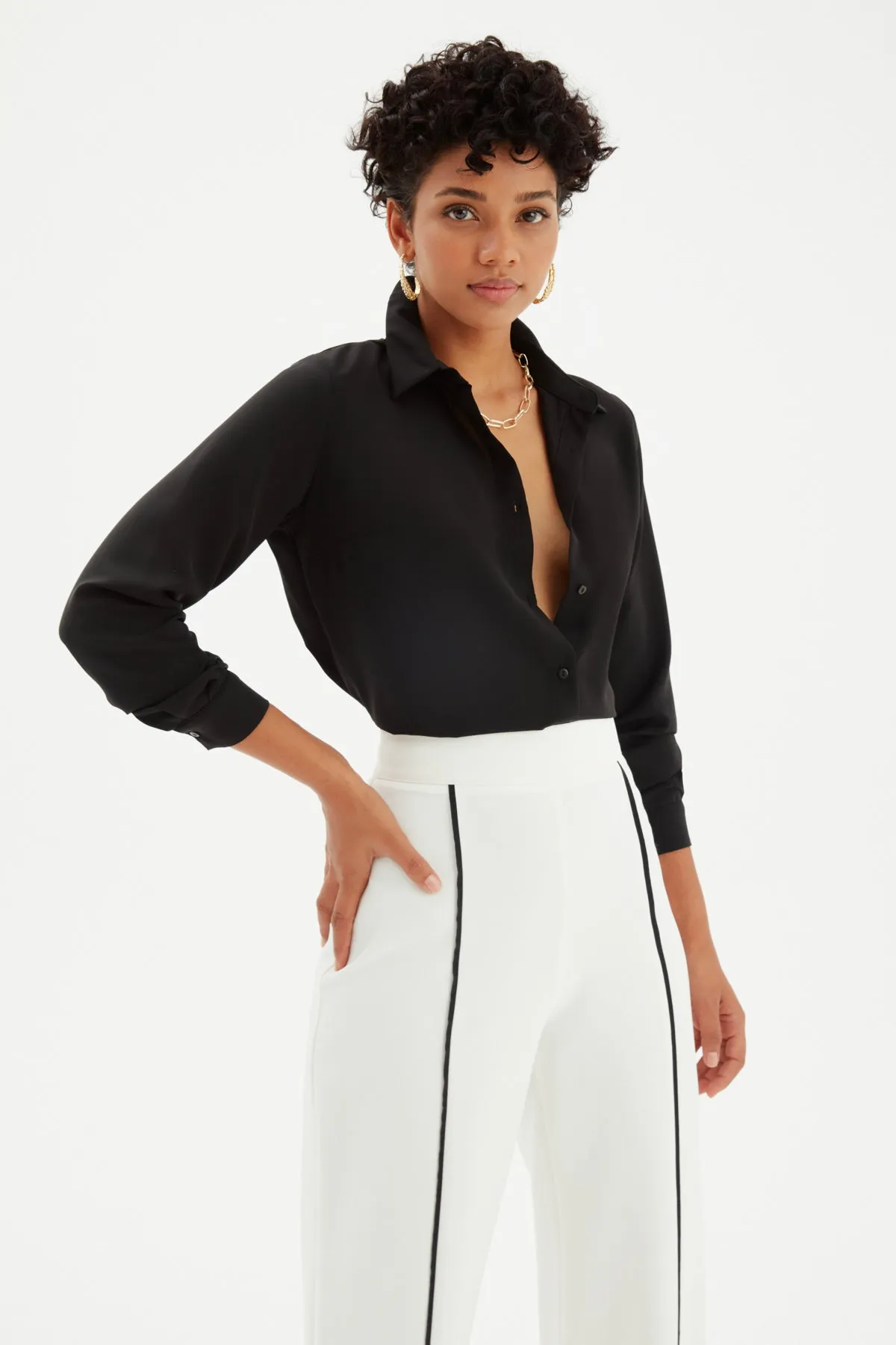 Classic Long Black Shirt