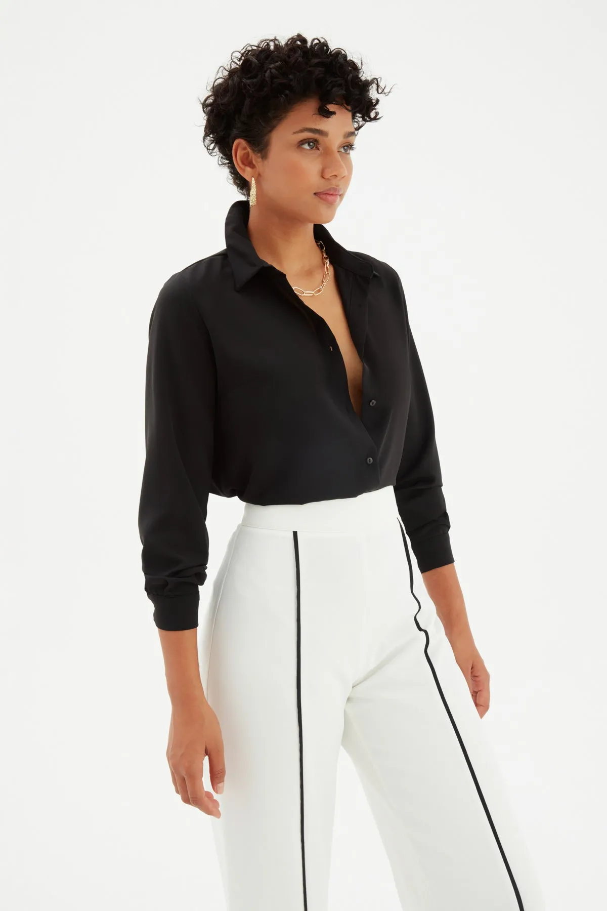 Classic Long Black Shirt