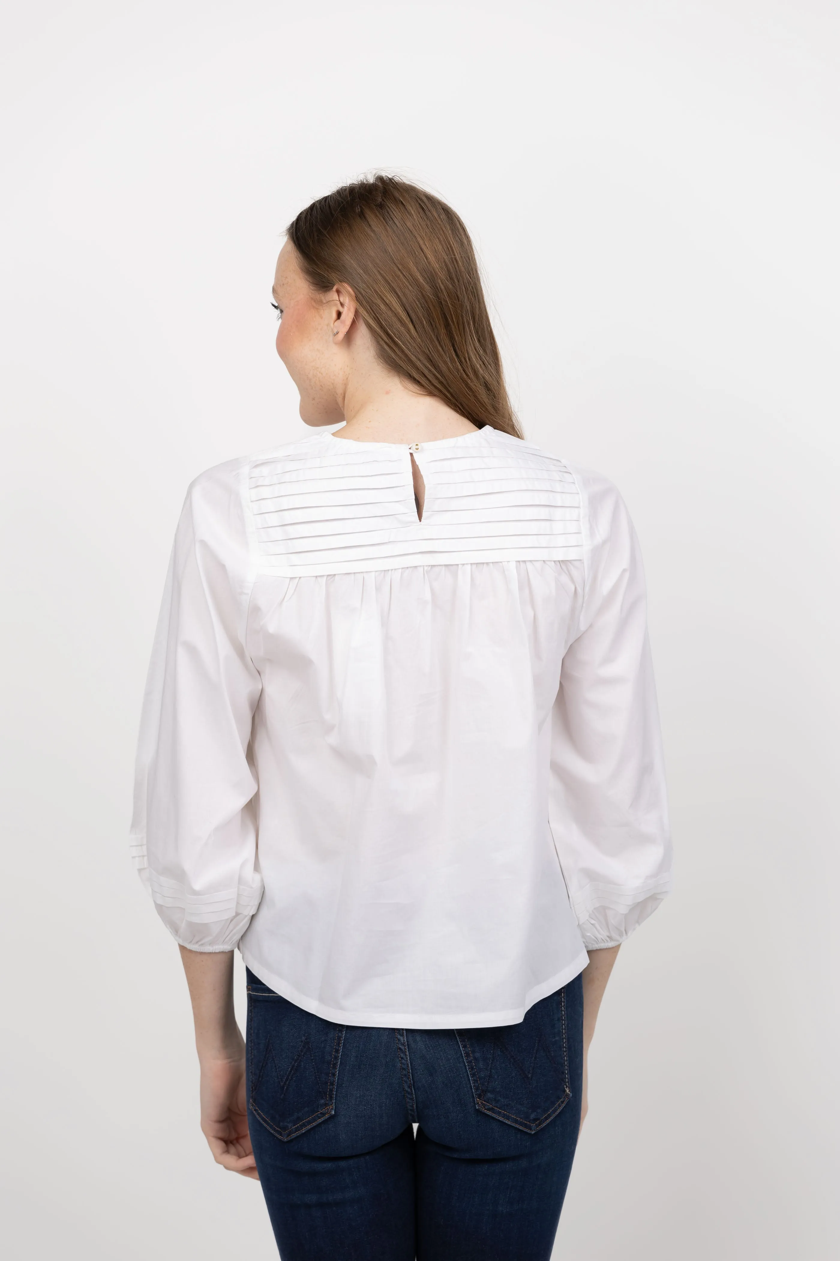 Cleobella Bebe Blouse in Ivory
