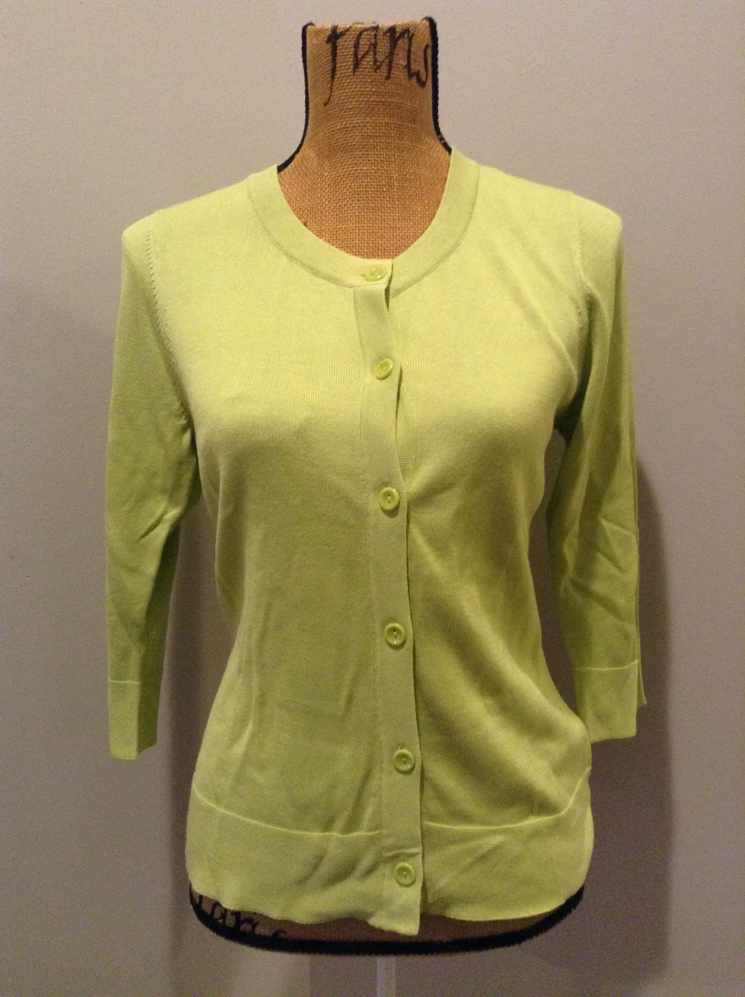 Coldwater Creek Green Silk Blend Cardigan, SOLD