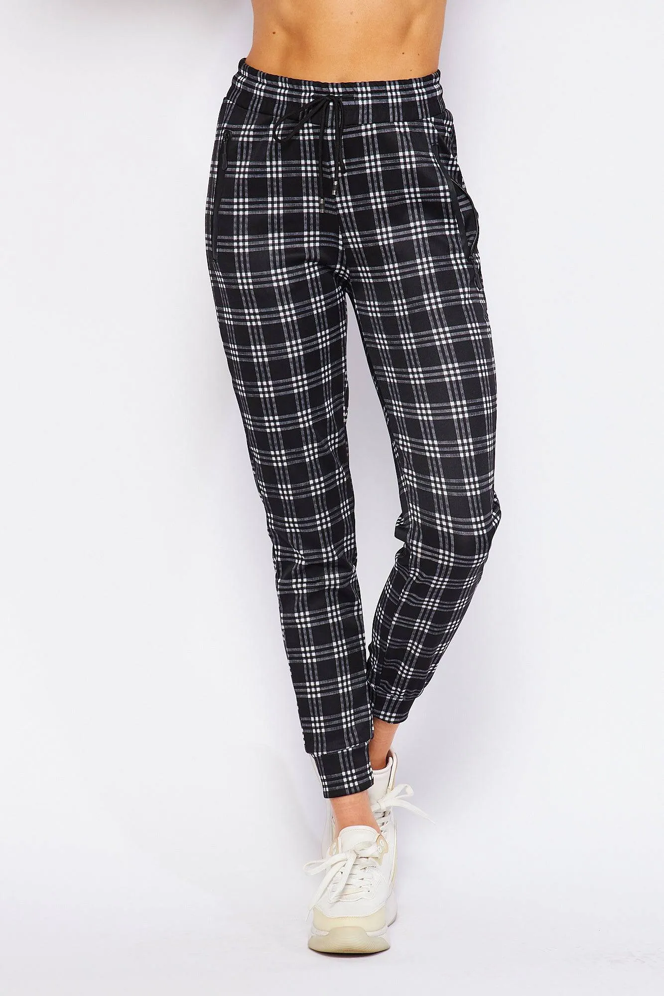 Comfy Plaid Print Jogger