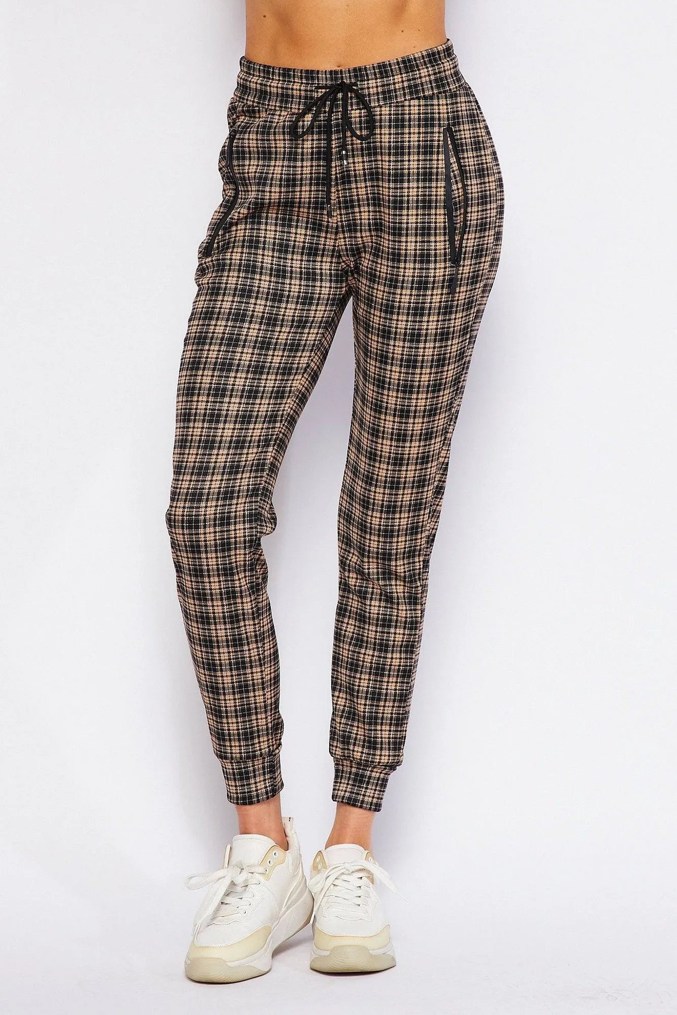Comfy Plaid Print Jogger