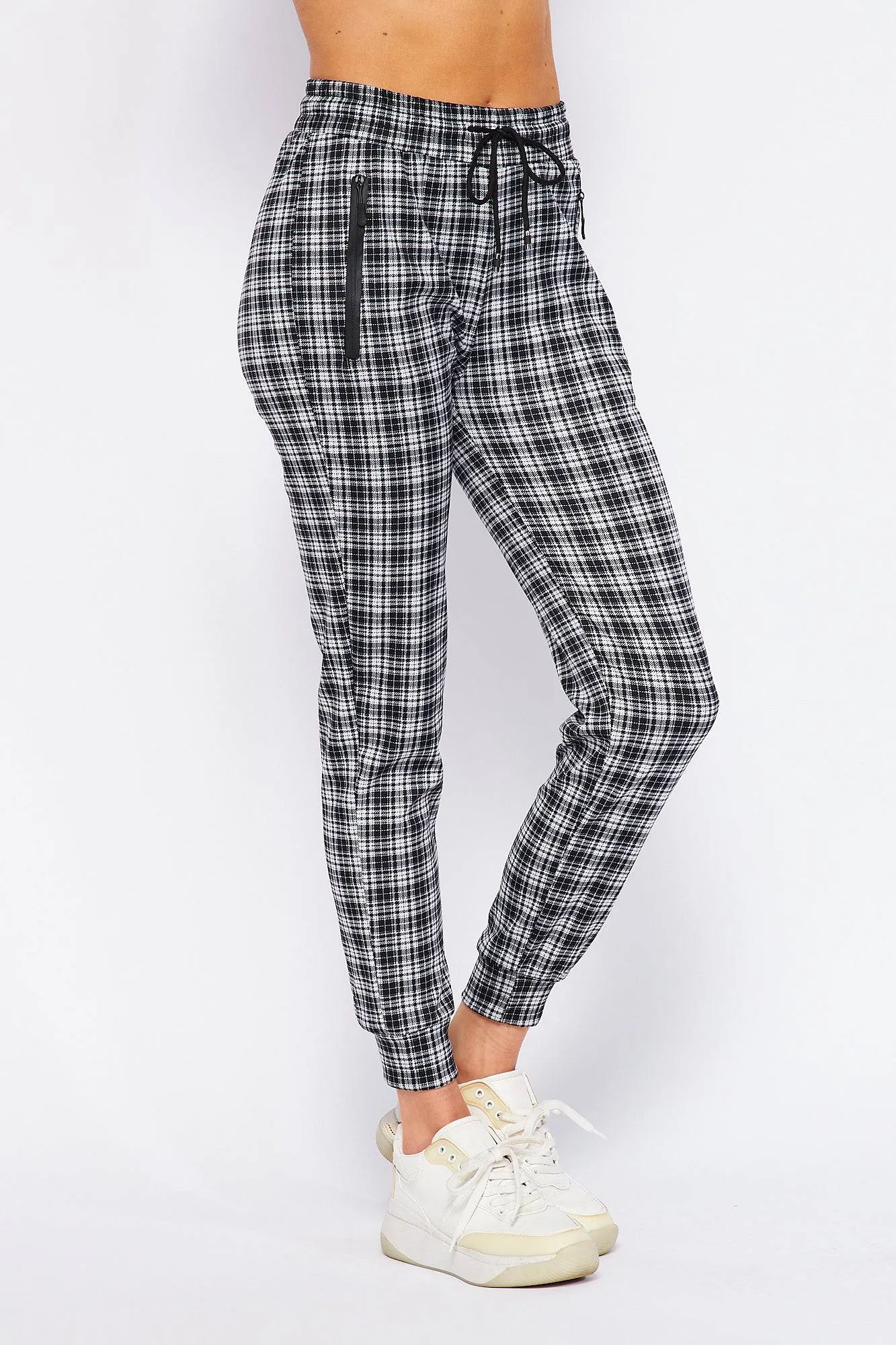 Comfy Plaid Print Jogger