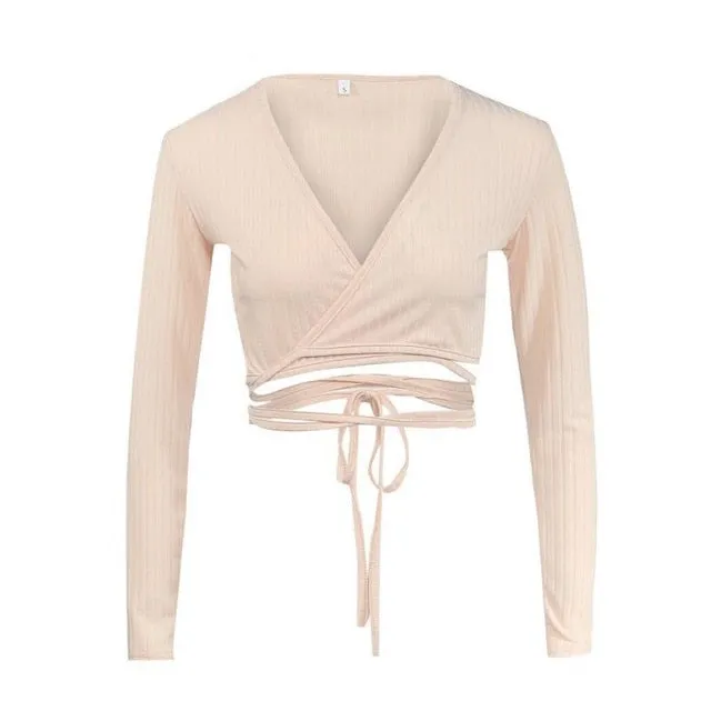 Cross Knitted Thin Sweater