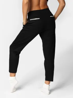 Crystal Pocket & Bedazzled Black Joggers
