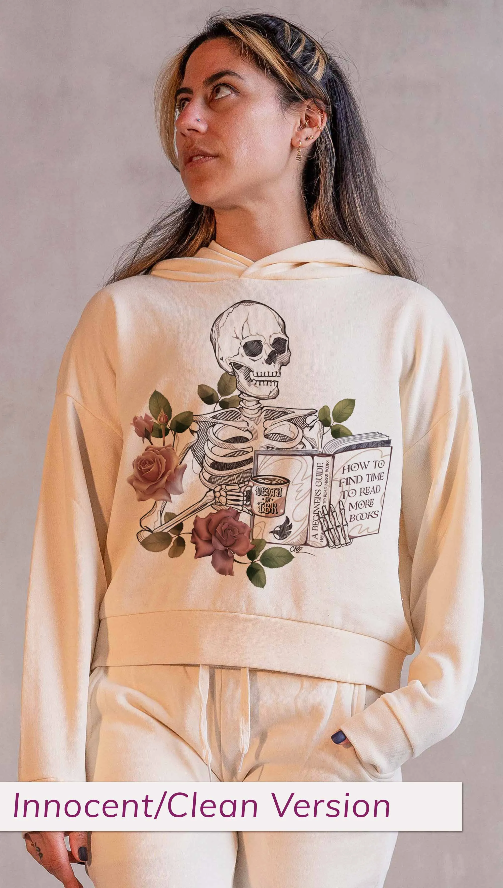 Death By TBR - Comfy Hoodie (Innocent/Clean)