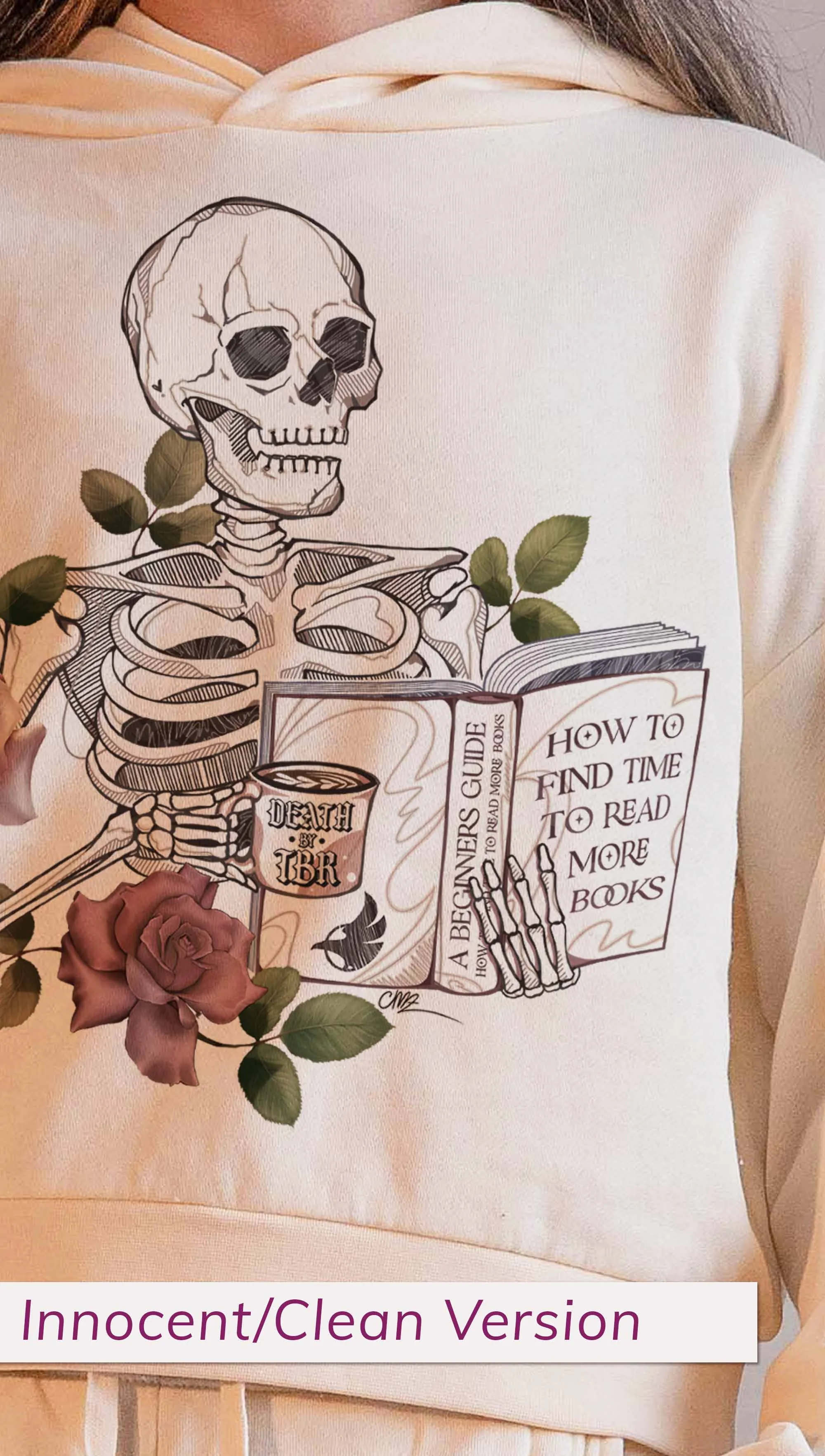 Death By TBR - Comfy Hoodie (Innocent/Clean)
