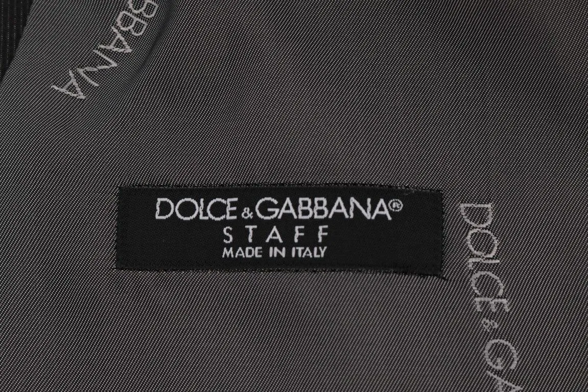 Dolce & Gabbana Elegant Gray Waistcoat Vest