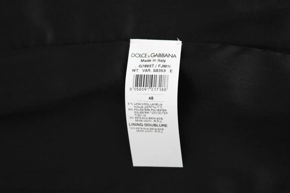 Dolce & Gabbana Elegant Polka Dot Black Dress Vest