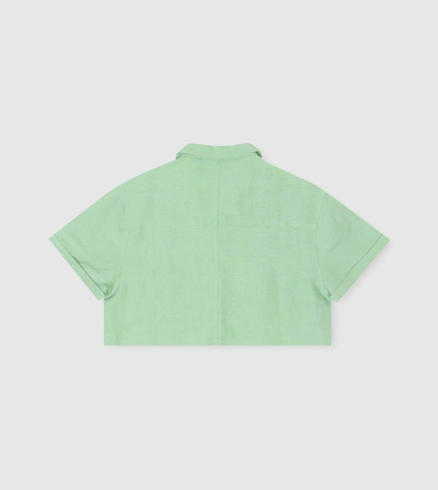F5 Cropped Linen Shirt