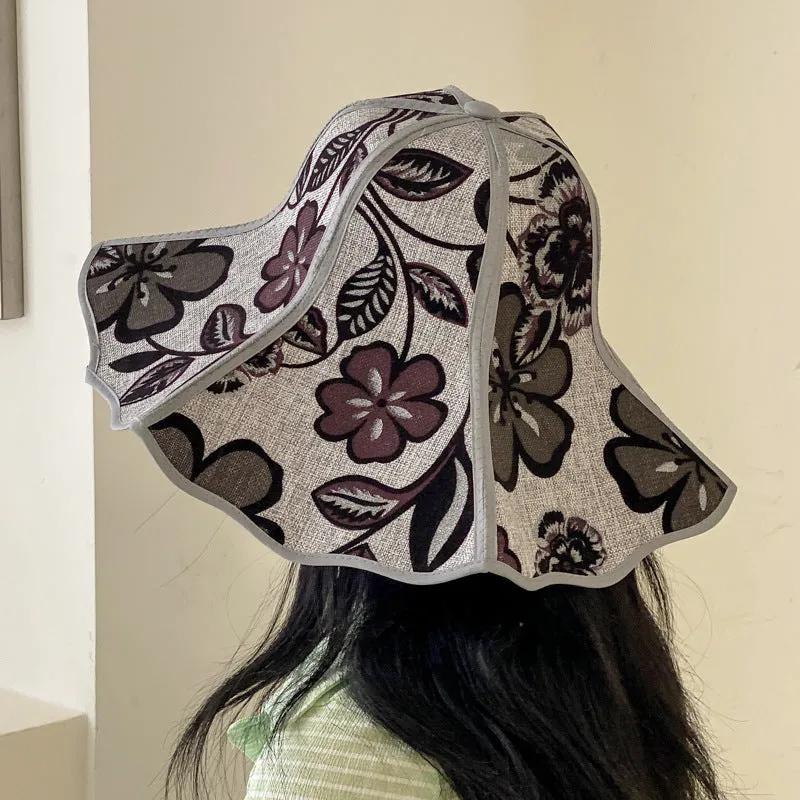 Fashionable sun protection big brim straw hat men and women summer tide foldable fan-shaped sunshade straw hat