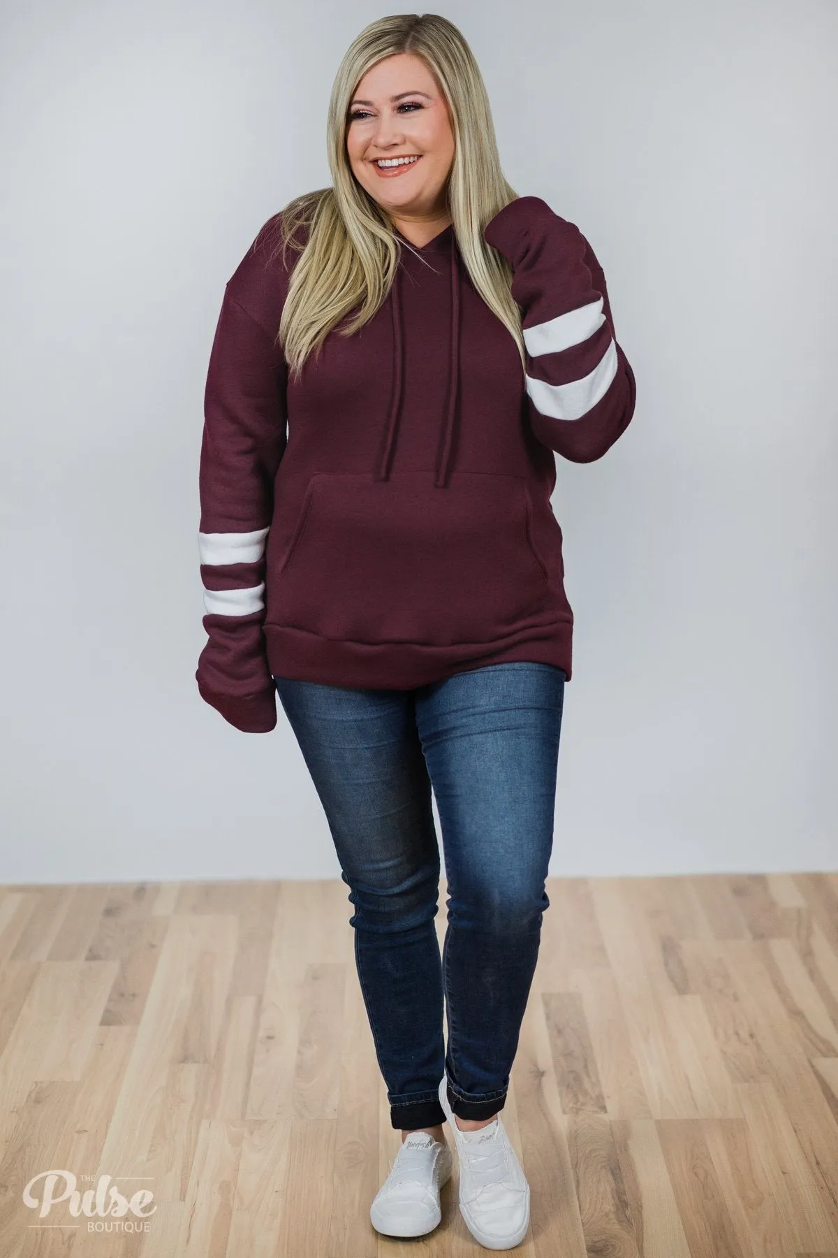 Feels Like Home Soft Hoodie- Burgundy