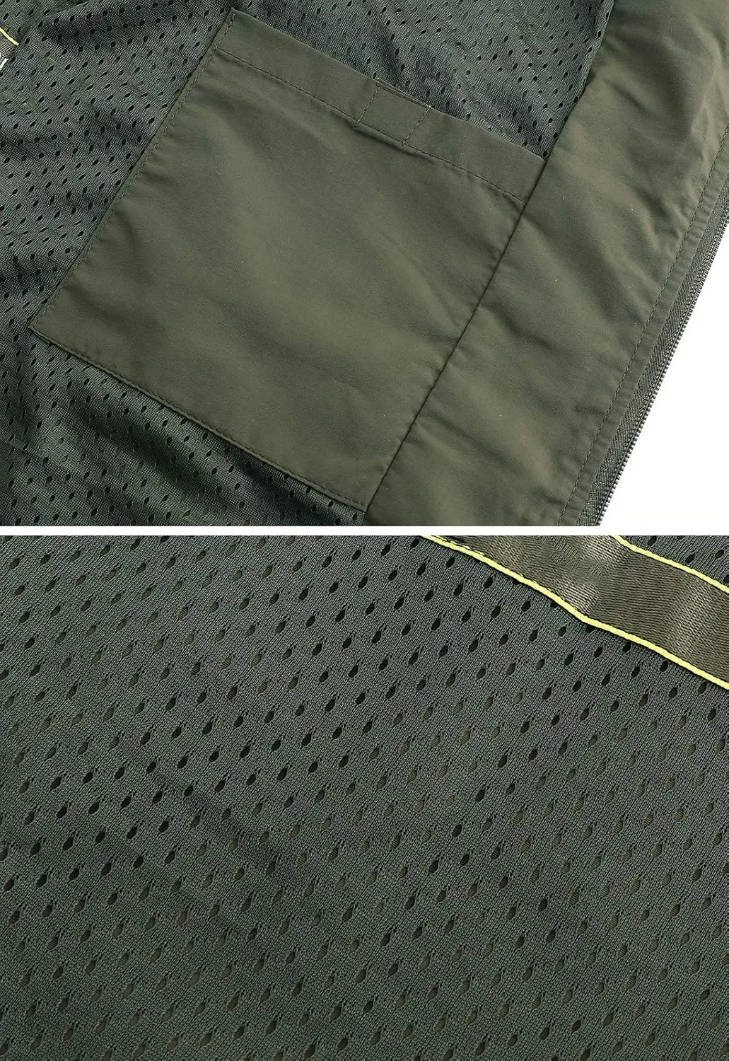 Hbufnha Men's Lightweight Vest Outdoor Windbreaker Vest Jacket For Golf Safari Travel Fishing Hiking Vest