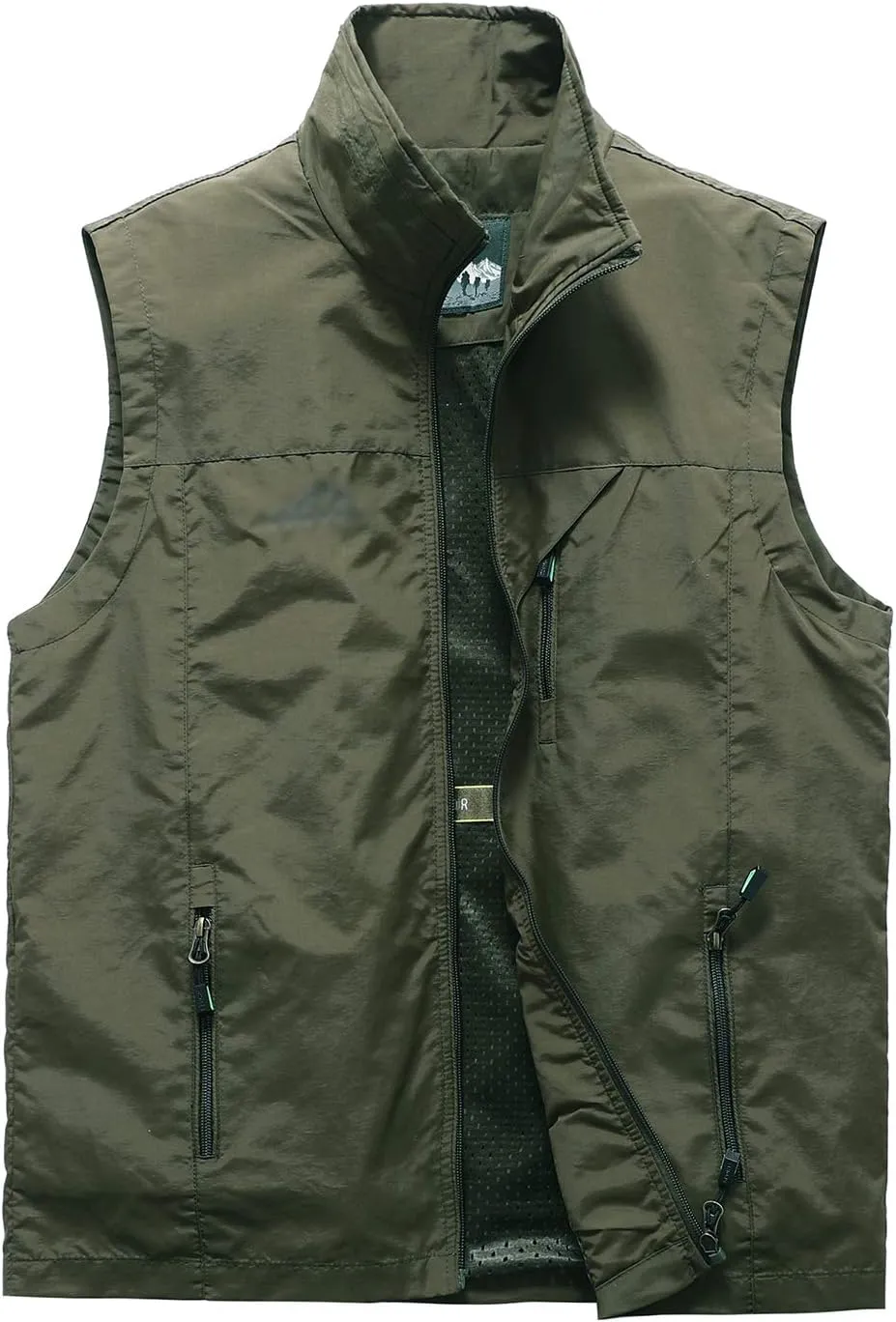 Hbufnha Men's Lightweight Vest Outdoor Windbreaker Vest Jacket For Golf Safari Travel Fishing Hiking Vest