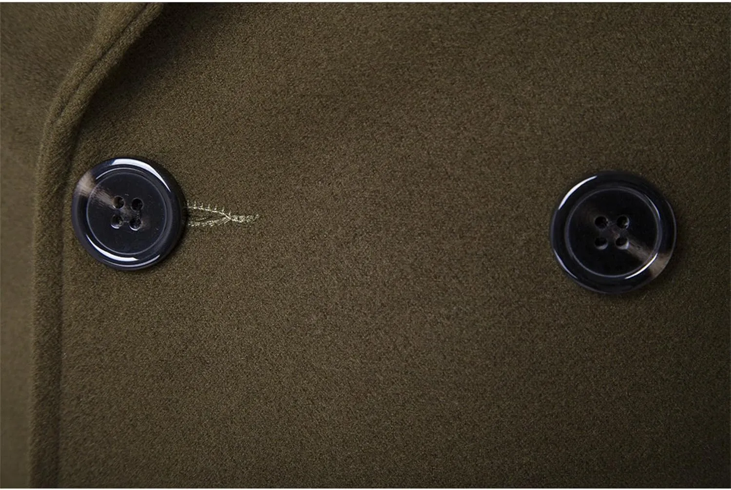 JEShifangjiusu Men'S Wool Blend Pea Coat Fashion Classic Double Breasted Trench Coat Warm Winter Business Lapel Overcoat