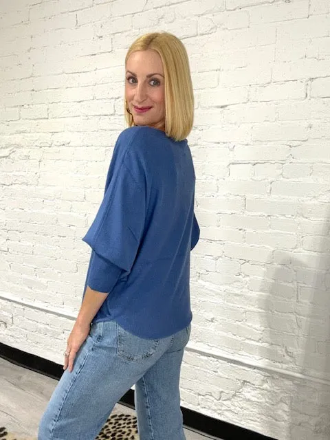 Kerisma Ryu Thin Sweater- Denim Blue