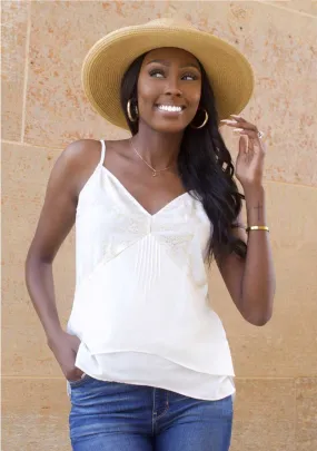 Layered Cream Lace Cami