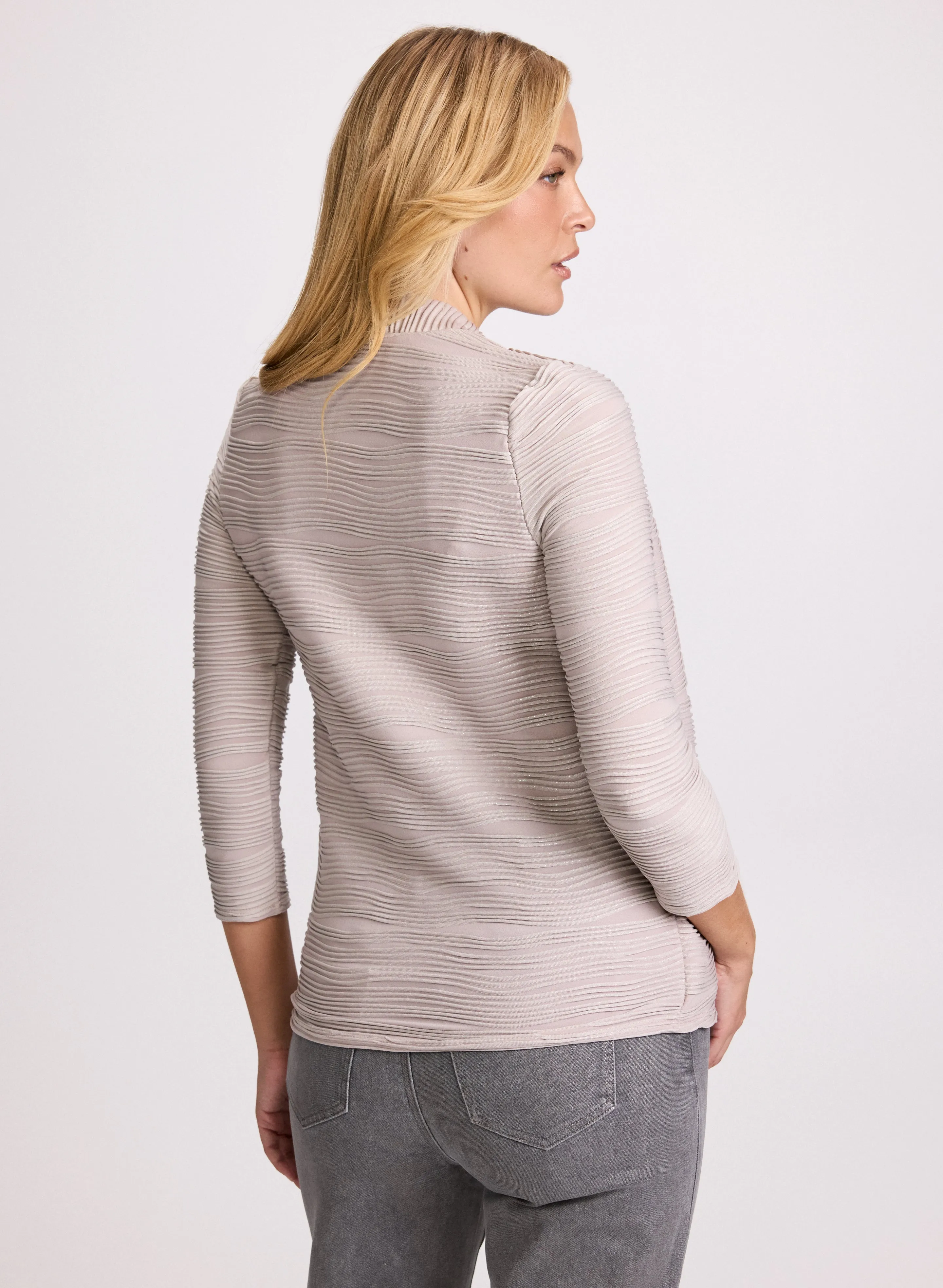 Layered Jacquard Top