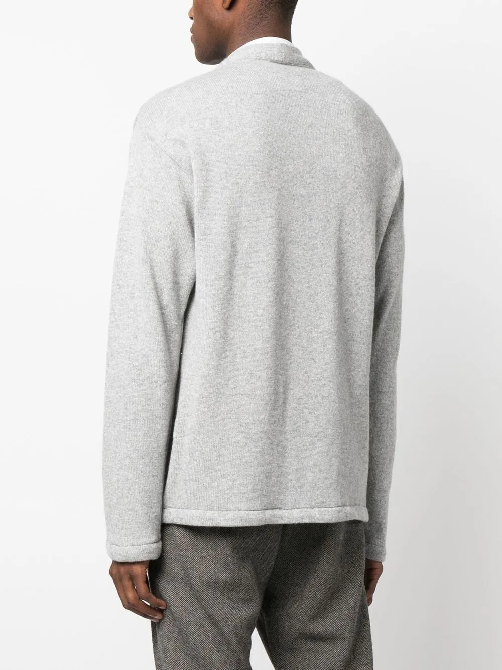 Layered Open-Front Cardigan