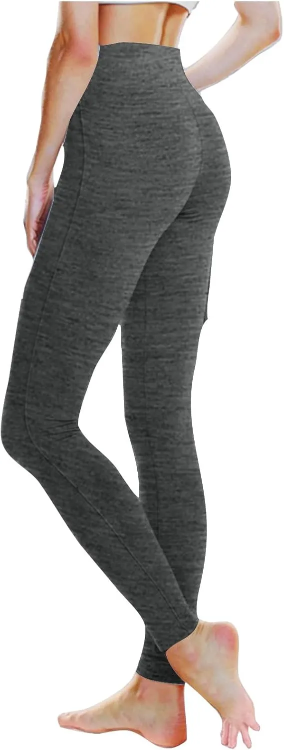 Leggings for Women Tummy Control Workout Tight Pants with Pockets Sport Active High Waist Stretchy Leggings