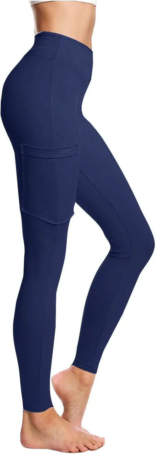 Leggings for Women Tummy Control Workout Tight Pants with Pockets Sport Active High Waist Stretchy Leggings