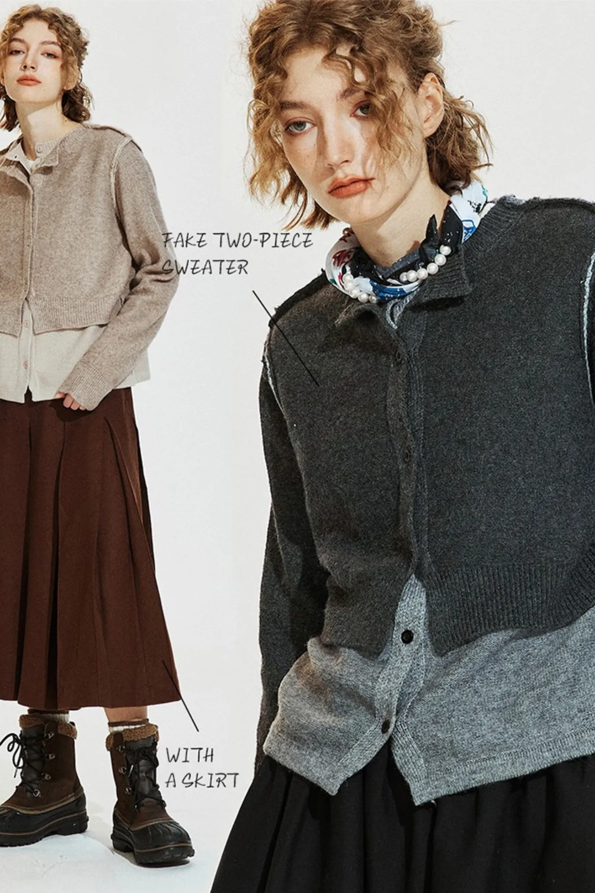 Like Layered Cardigan Sweater