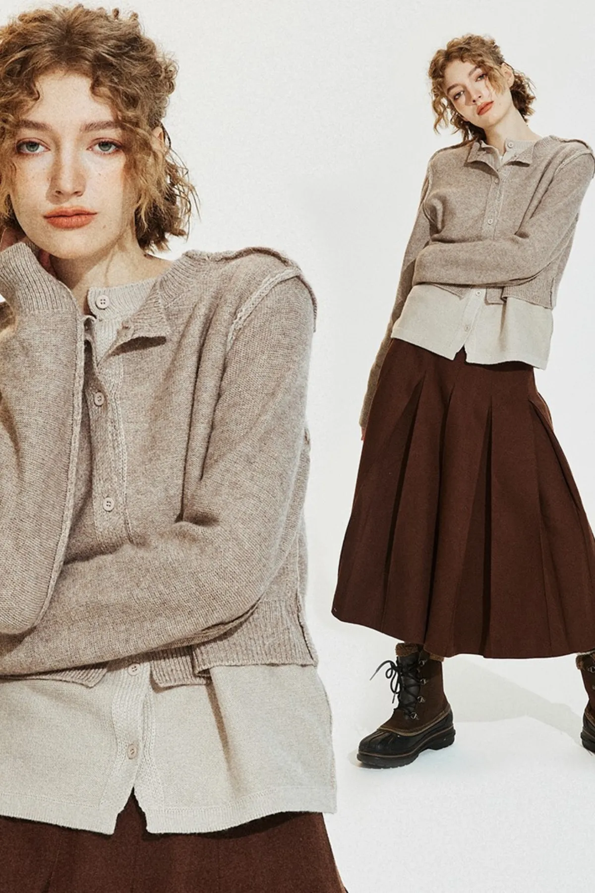 Like Layered Cardigan Sweater