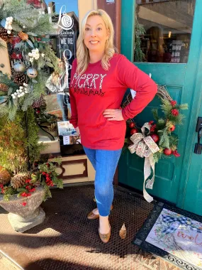 Long Sleeve Merry Christmas Top