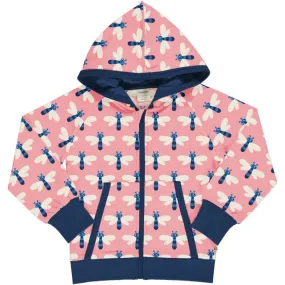 Maxomorra Sweat Hood Cardigan - Dragonfly