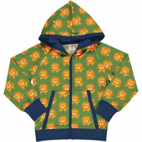 Maxomorra Sweat Hood Cardigan - Lion