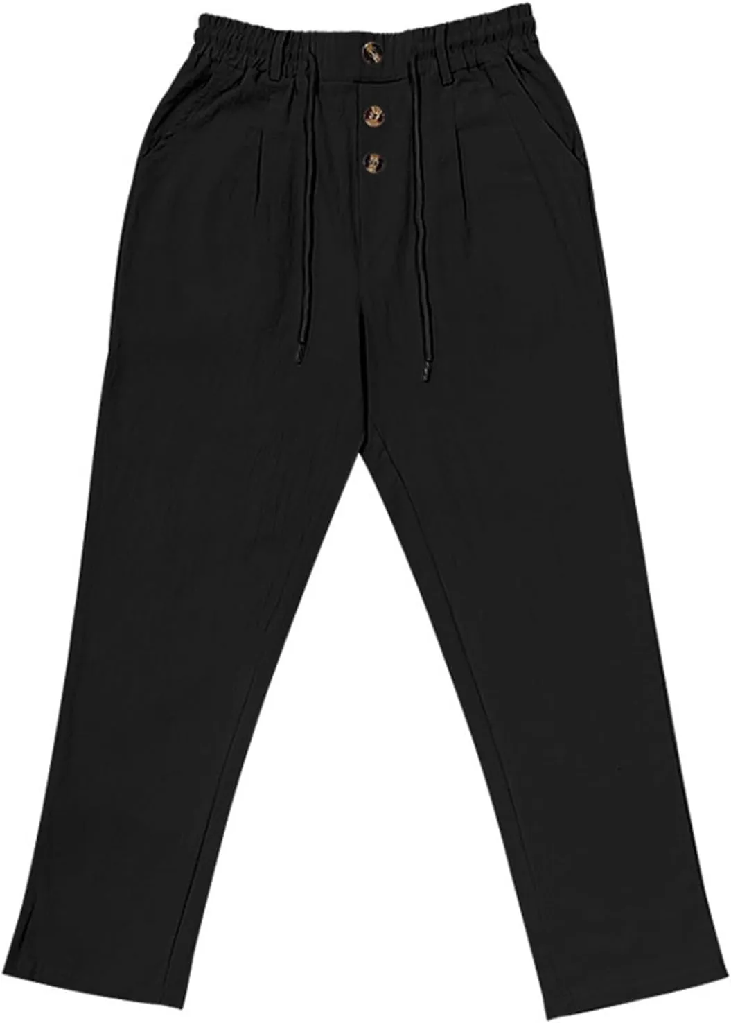 Men's Baggy Wide Leg Pants Summer Elastic Waist Trendy Breathable Leisure Style Summer Comfy Fashion Trousers