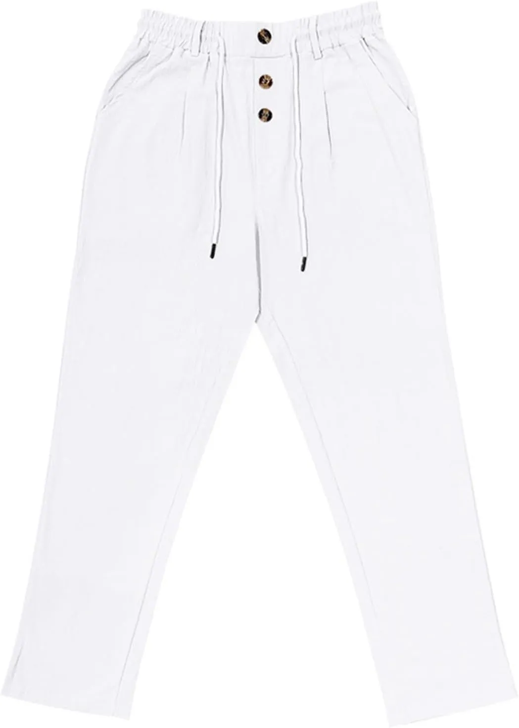 Men's Baggy Wide Leg Pants Summer Elastic Waist Trendy Breathable Leisure Style Summer Comfy Fashion Trousers