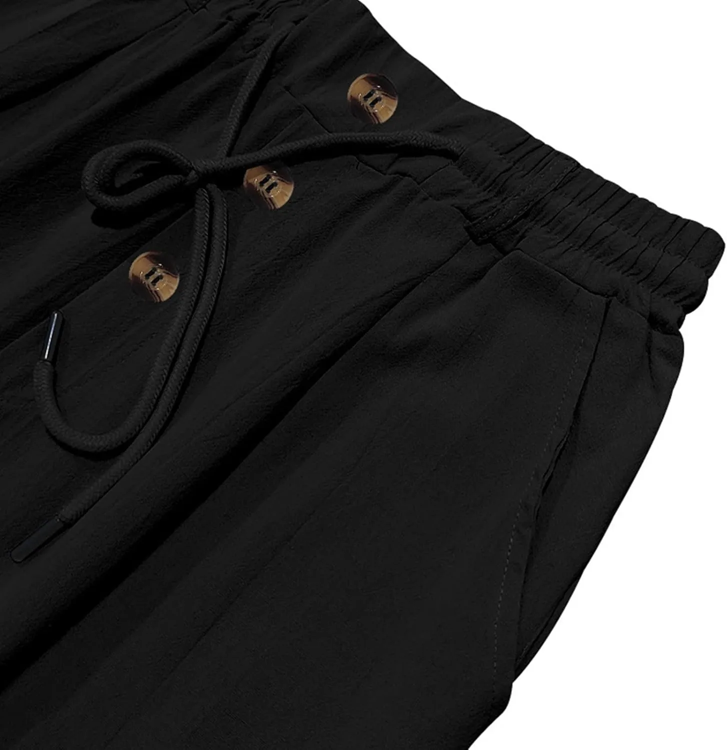 Men's Baggy Wide Leg Pants Summer Elastic Waist Trendy Breathable Leisure Style Summer Comfy Fashion Trousers