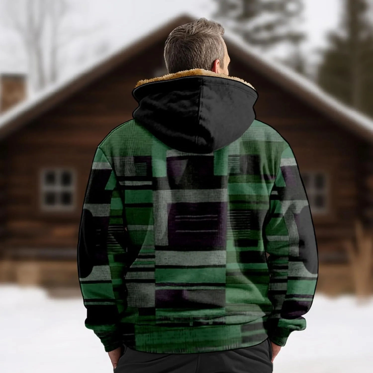 Men's Casual Sweatshirts Coats Long Sleeve Zipper Hooded Soft Elegant Coat Outdoor Jacket for Men