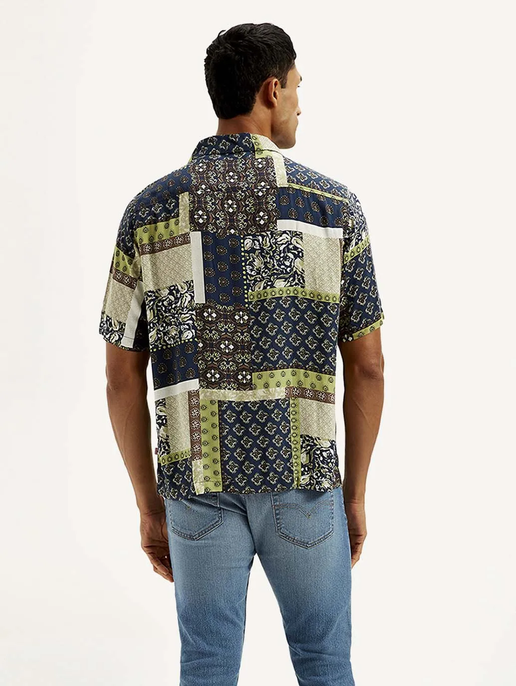 Men's Ethnic Motif Relaxed Fit Shirt