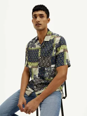 Men's Ethnic Motif Relaxed Fit Shirt