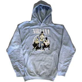 Nirvana "Trapper Hat Photo" Light Blue Pullover Hoodie