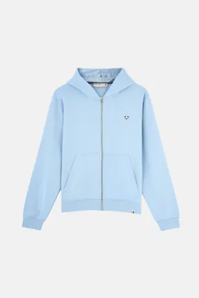 Panda Soft Fleece Full-Zip Hoodie - Bebek Mavisi