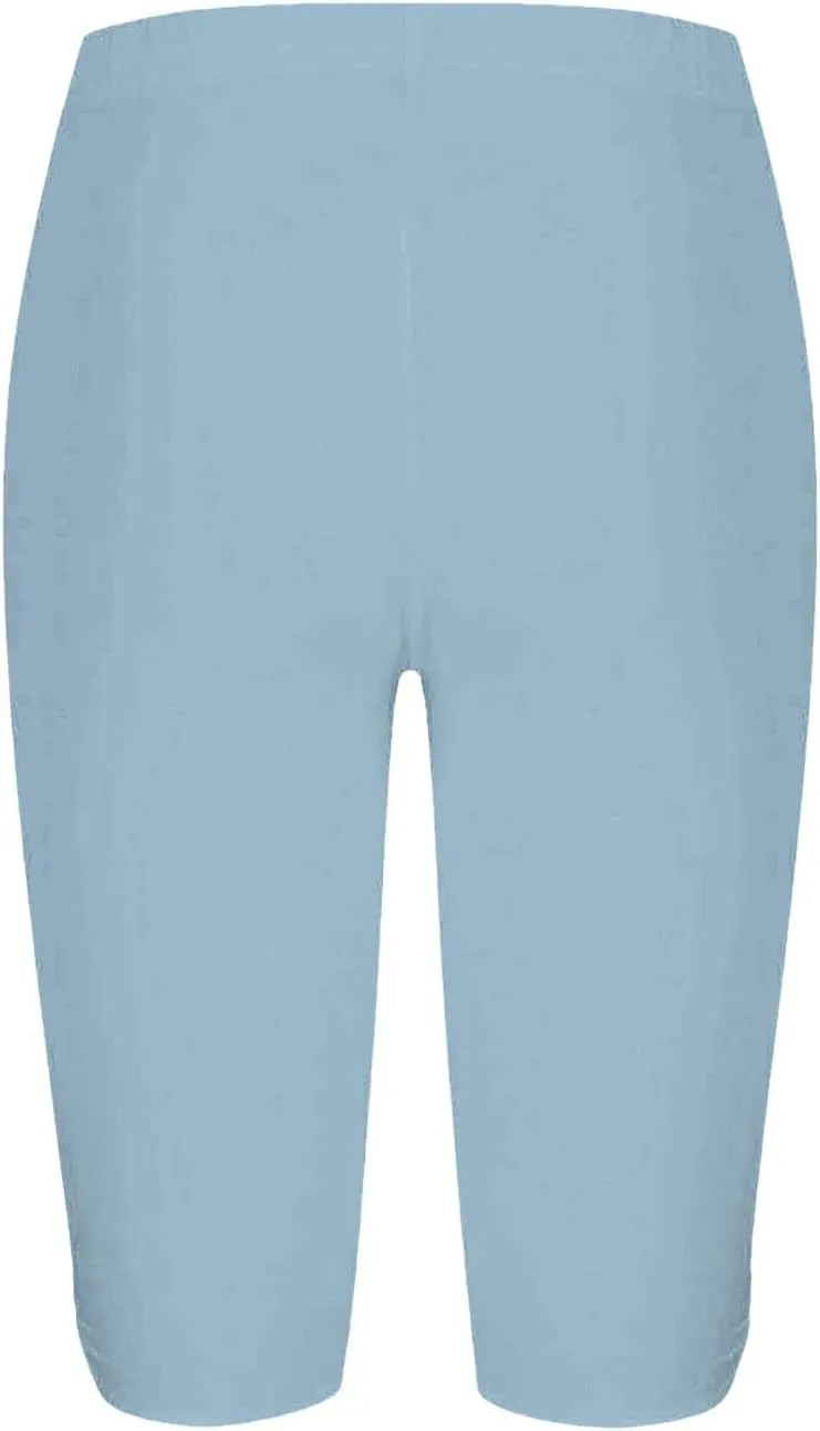 Plus Size Leggings Printed Stretch High Waist Elastic Cropped Pants Resort Beach Leggings Leggings with Pockets